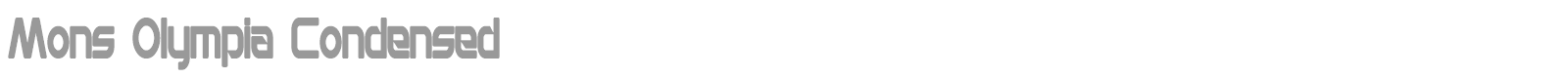 Mons Olympia font preview